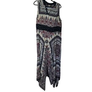 BILA Sleeveless Paisley Print Maxi Dress Size XXL
